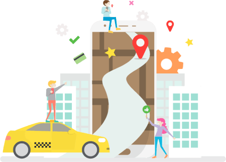 Taxi driver booking module in Cenon, Gironde